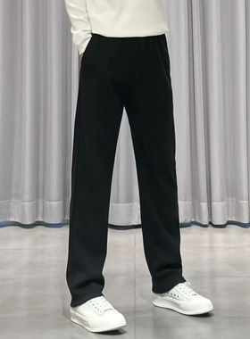 （秋款）BLANDOO “极简设计”  字母刺绣垂感直筒休闲裤772573