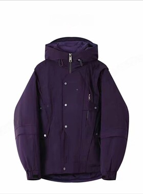 O.P【二合一可拆卸连帽马甲棉服】户外防风保暖加厚外套868