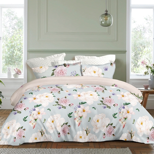 Natural Home/自然怡家抗菌80S纯棉床上四件套贡缎全棉长绒棉