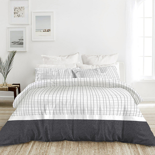 Natural Home/自然怡家【40支全棉纯棉舒适透气四件套】简约时尚