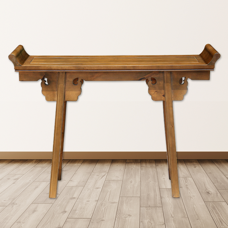 新中式民宿木质翘头案台桌
