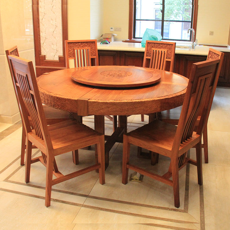 新中式风大果紫檀雕花红木家具