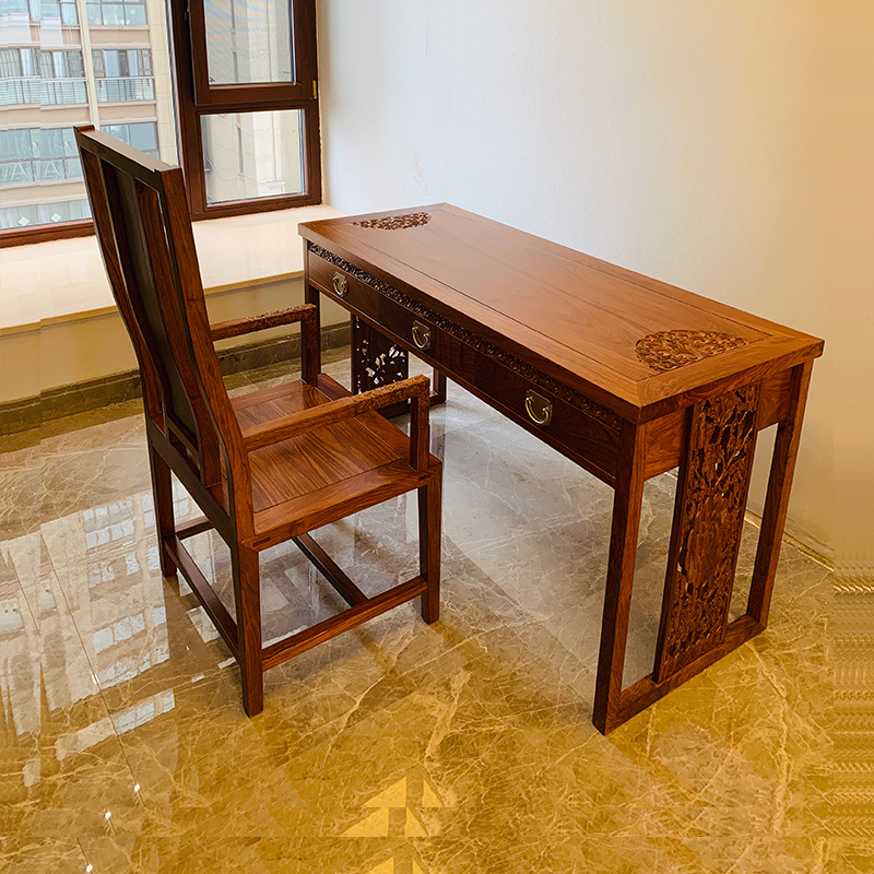 原木刺猬紫檀红木家具写字桌