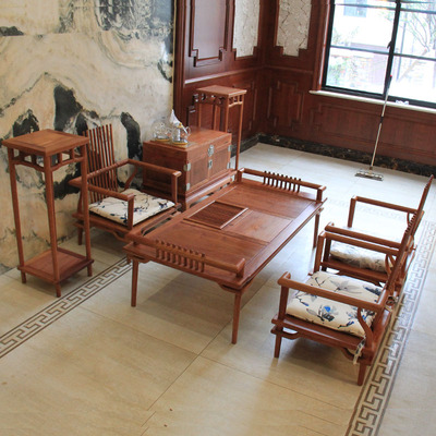 红木大果紫檀新中式功夫茶台