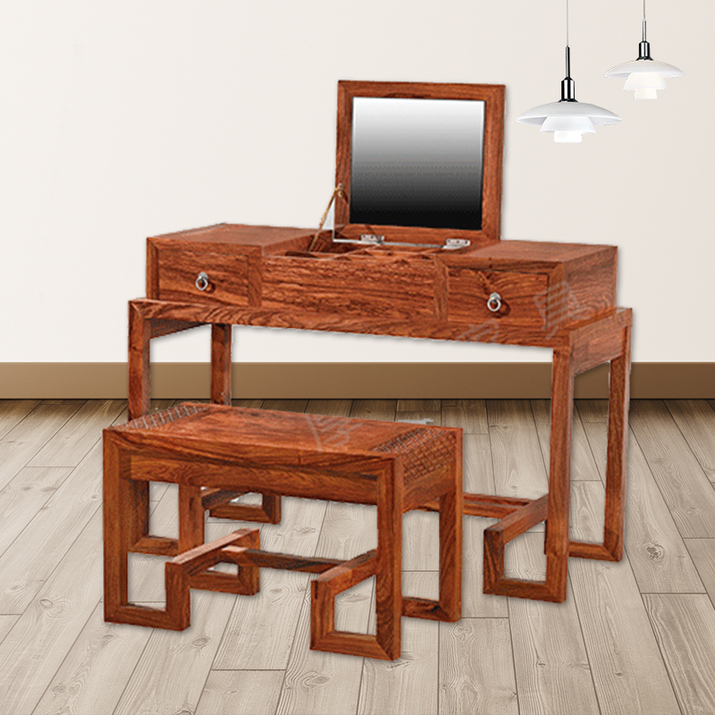 刺猬紫檀化妆柜新中式