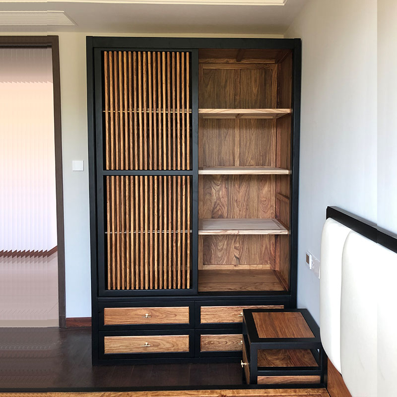新中式风刺猬紫檀红木家具衣柜