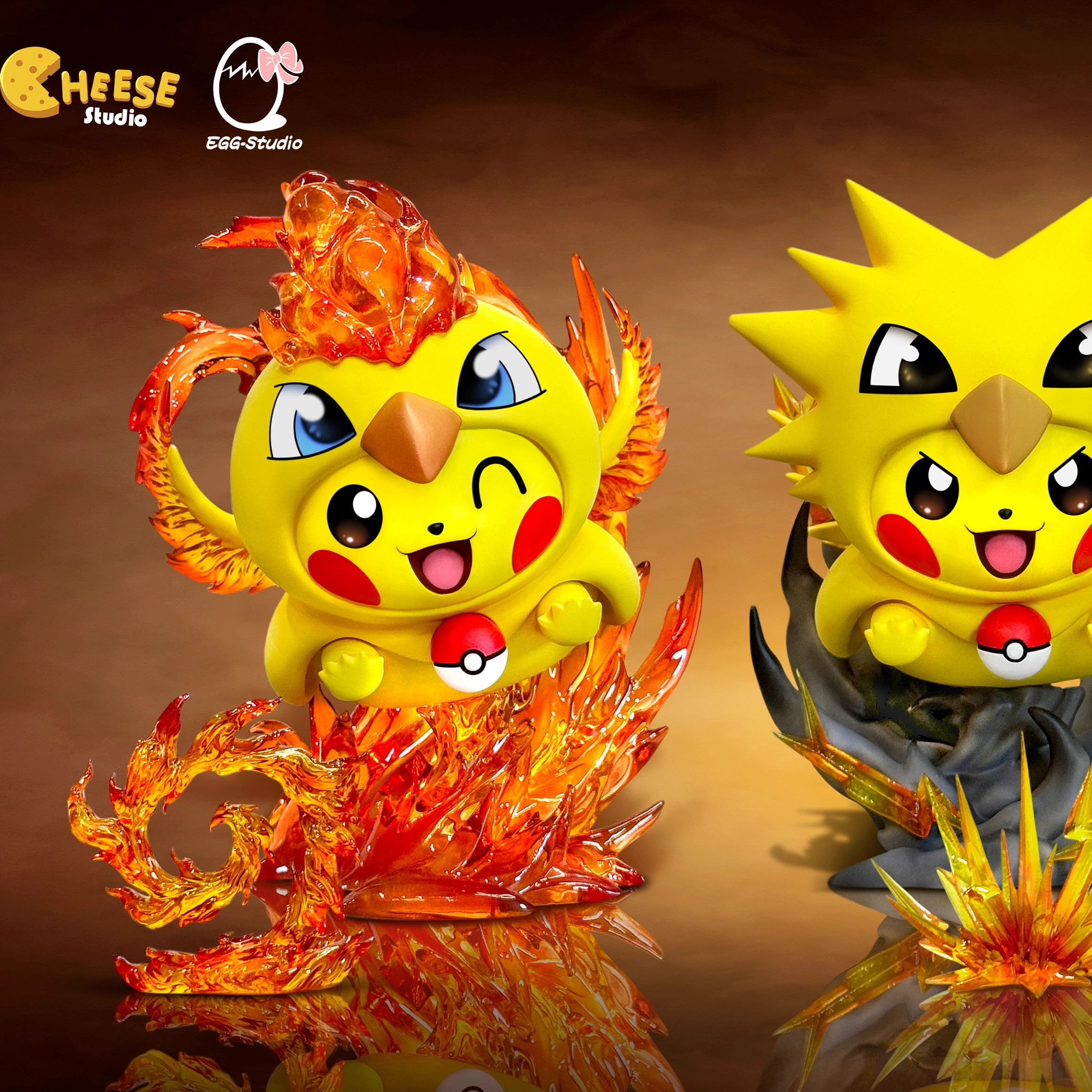 奶酪 EGG 三圣鸟 变皮 火焰鸟急冻鸟闪电鸟手办