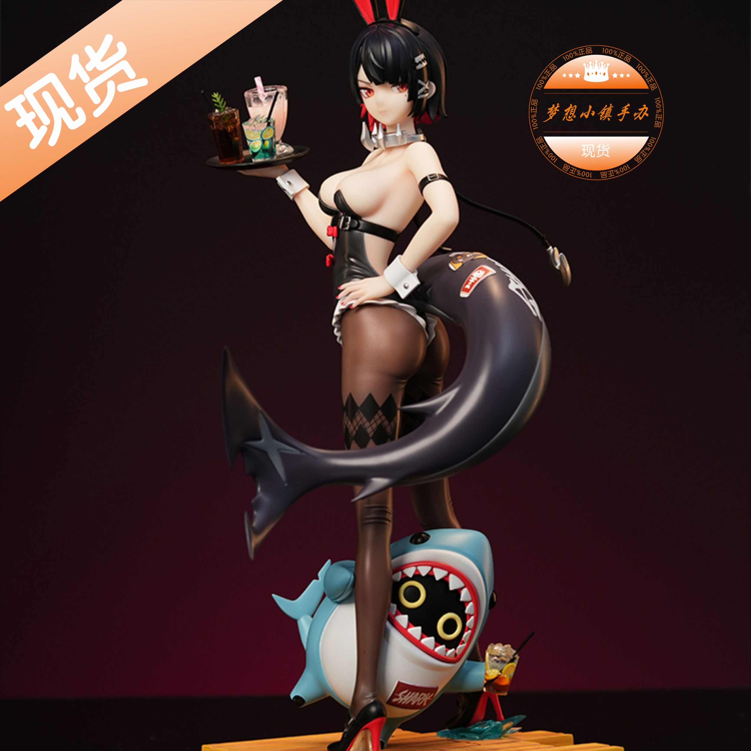 Bunny艾莲乔鲨鱼妹手办雕像