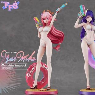 FFS 泳装 八重 神子 雷电 将军 原神 限量gk 雕像手办模型
