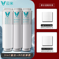 云米适配小米净水器1A/400G/500G增强MR432-D/532-D复合原装滤芯
