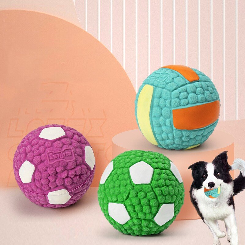 球型发声狗狗猫咪玩具耐咬磨牙图片