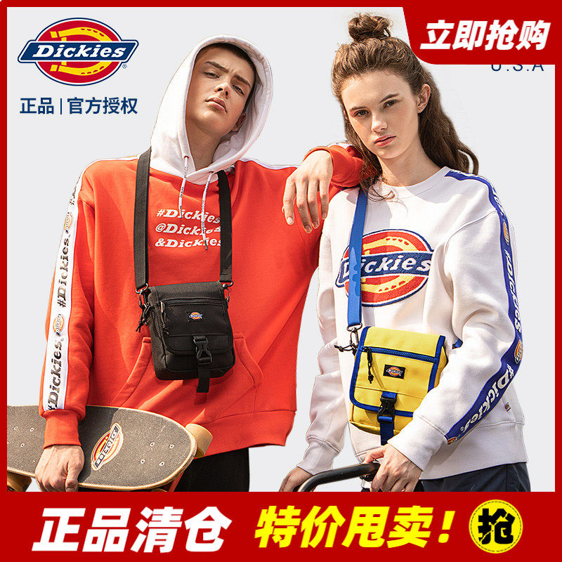 【闭店清仓】Dickies斜挎包女潮牌单肩帆布包学生潮流胸包男小包