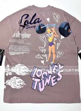 TT WOLVES限定！CIVL兔八哥定织垂感全棉健身运动男女短袖T恤C90