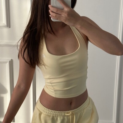 速干健身运动女士挂脖文胸背心