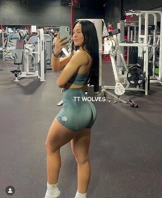 无缝针织文胸短裤TT狼头女士