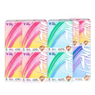 vgirl未可日夜组合装78片卫生巾