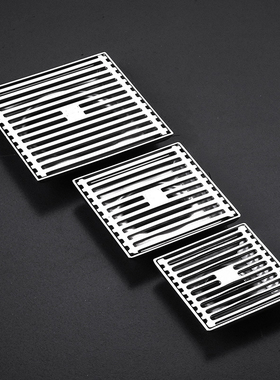 竹排防臭地漏304不锈钢浴室淋浴房露台庭院大排量地漏大口径12 15