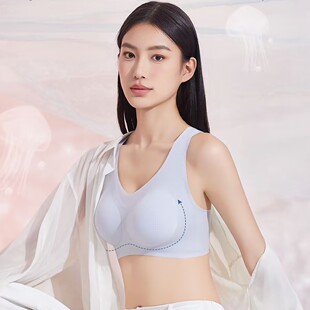 文胸罩超薄无痕透气宽肩带无钢圈 素妆小云肤188冰氧罩女士背心式