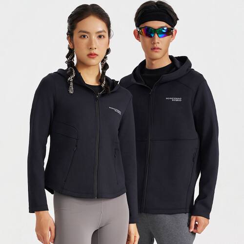 红一号2025情侣连帽速干外套男51152秋季新款女运动休闲夹克51139