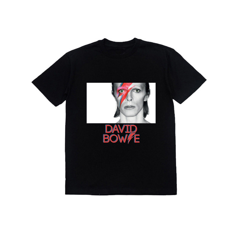 David Bowie 摇滚 rock风大卫鲍伊学生t恤男女朋克乐队 情侣短袖