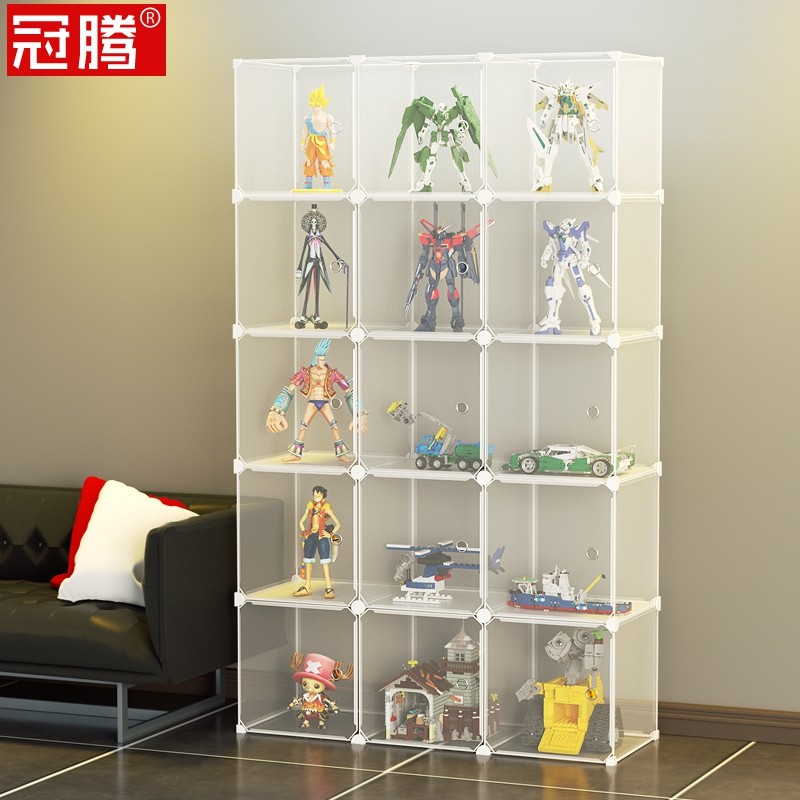 防尘手办柜大型家用客厅陈列架饰品展示柜收藏摆件透明模型样品架