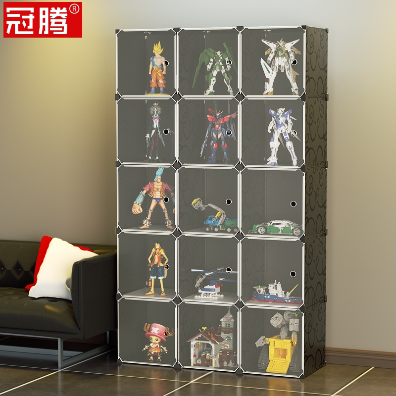 防尘手办柜大型家用客厅陈列架饰品展示柜收藏摆件透明模型样品架