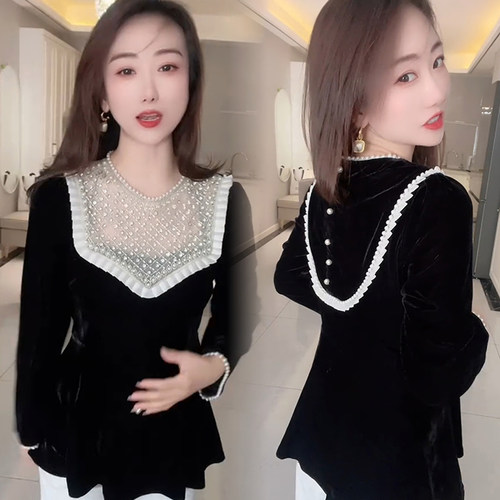 七分袖洋气百搭美背小衫潮