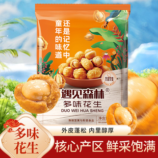 遇见森林多味花生米五香味炒货小包装即食下酒菜零食休闲食品小吃