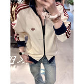 KY5770 KZ2914 Adidas专柜经典 华夫格漏斗领运动夹克外套KY5769