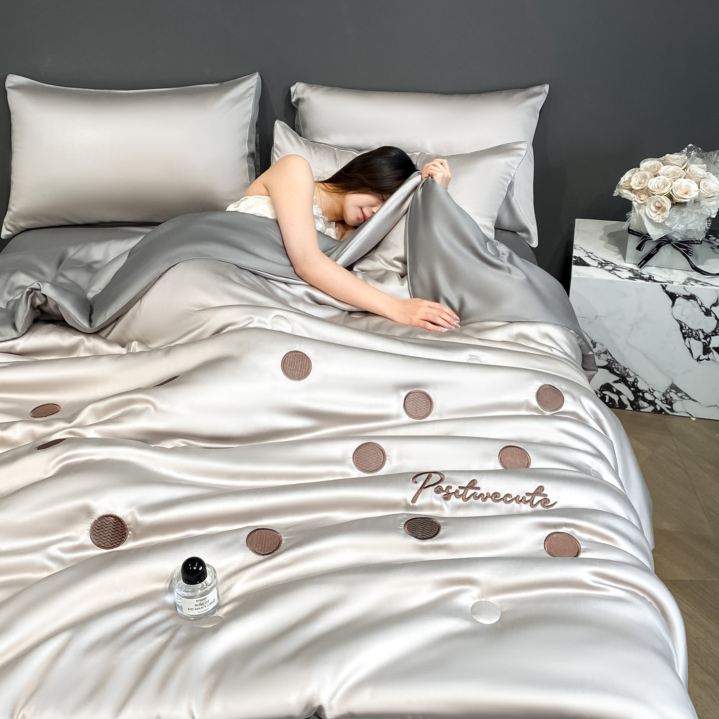 2026新款凉感冰丝夏被床单四件套可机洗丝滑裸睡夏凉空调被子夏季