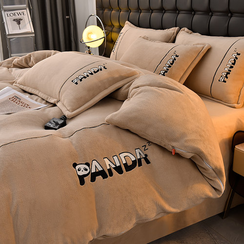 牛奶绒冬款四件套双面绒