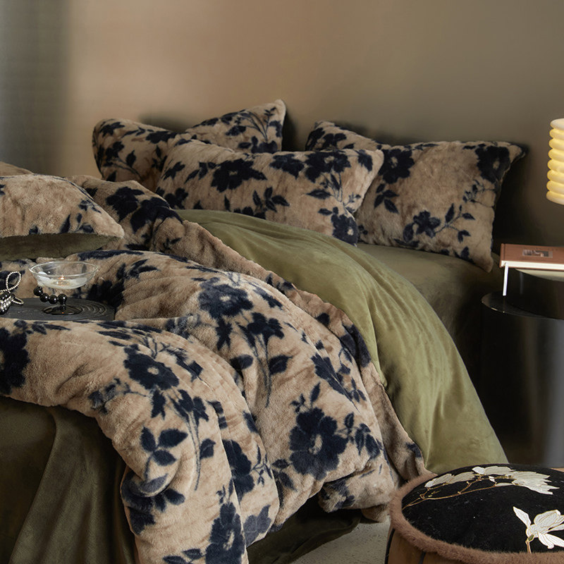 加厚獭兔绒四件套牛奶绒床上用品保暖床单被套珊瑚绒冬季2025新款,床上用品,床品套件/四件套/多件套,淘宝优惠券,粉丝福利购,淘宝优惠卷