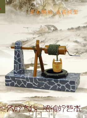 纯手工实木雕刻模型教学桌面摆件