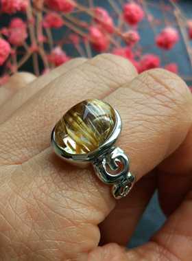 招财利器～板钛晶戒指