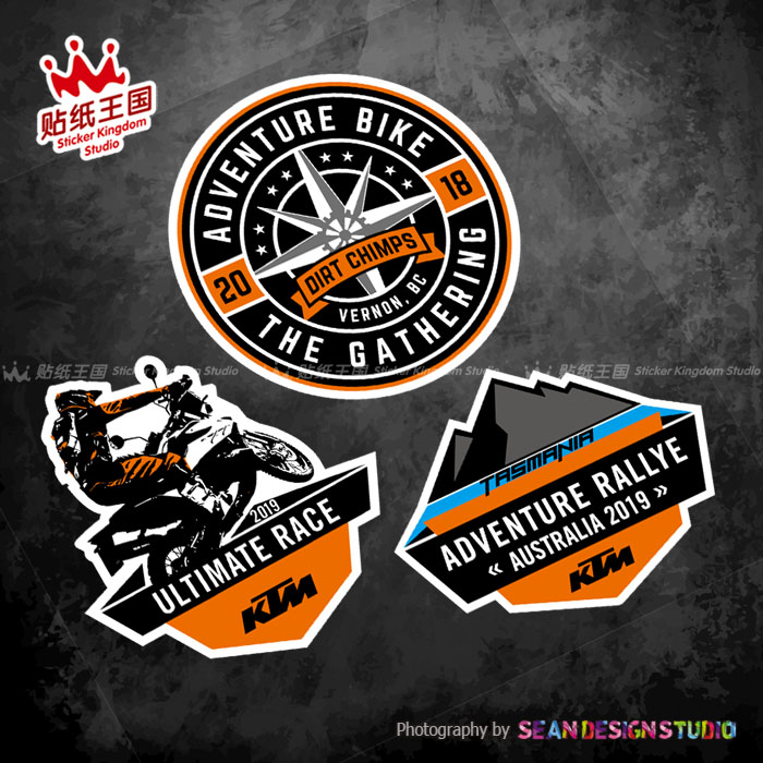 适用KTM 拉力790 1090 1190 1290 ADV摩托车个性改装反光防水贴纸