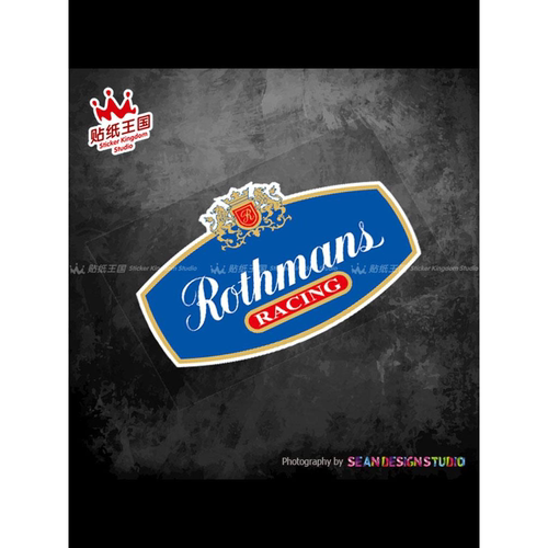 适用Rothmans 乐富门 F1赛事摩托车反光贴纸电摩改装防水贴花