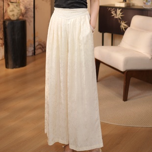 【落雪-缂丝织花休闲裤】重工品质新款织花气质休闲裤8825