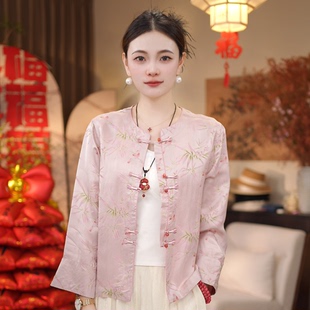 【竹枝词-外套】新中式春款圆领正肩时尚外套2003