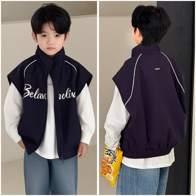 男童马甲宽松版型春秋