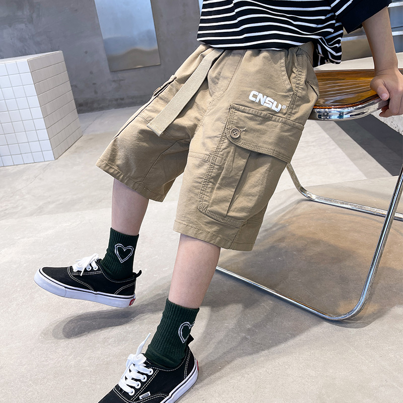 男童工装短裤夏季薄款