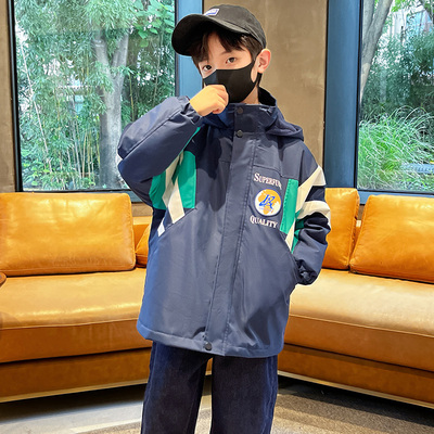 男童外套春秋新款中大童冲锋衣潮