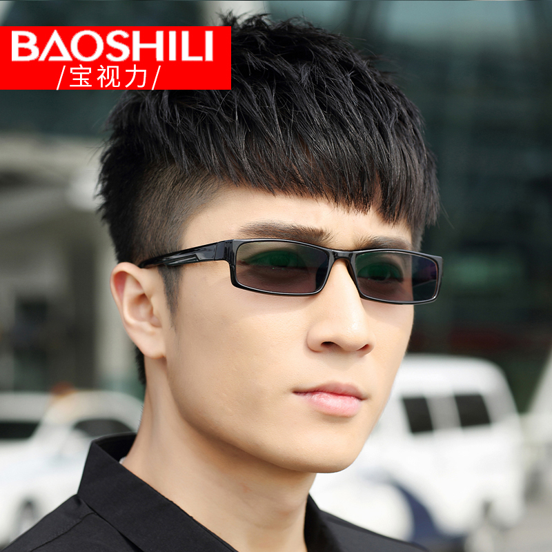 方形tr90近视茶色宽边度数眼镜架