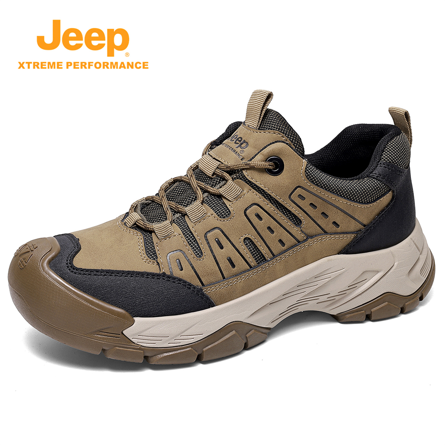 Jeep吉普登山鞋男防滑轻量宽楦