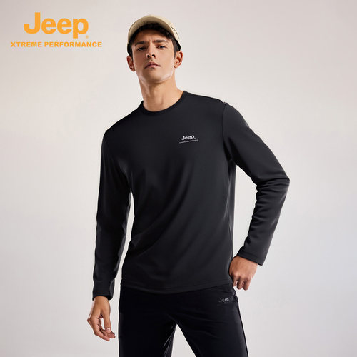 Jeep吉普户外休闲长袖t恤