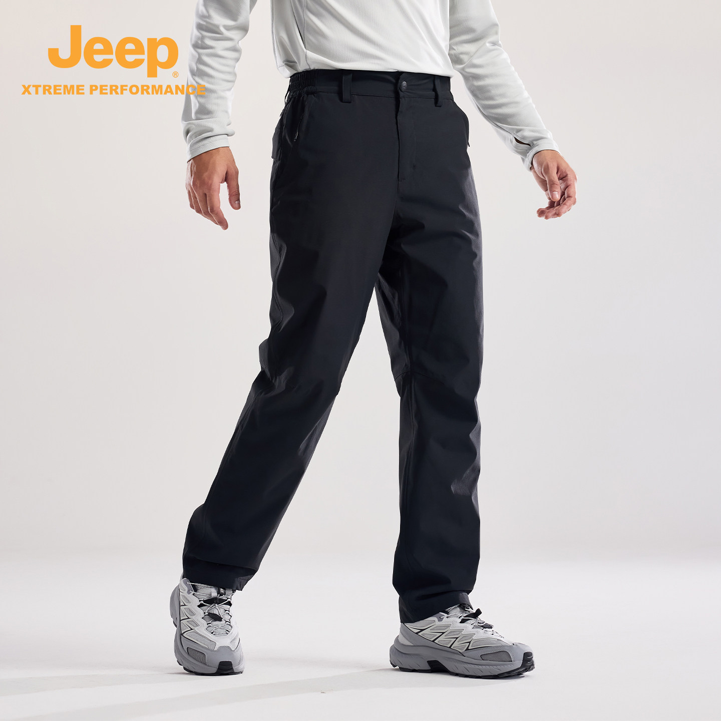 Jeep吉普冲锋裤男防风防水亲肤