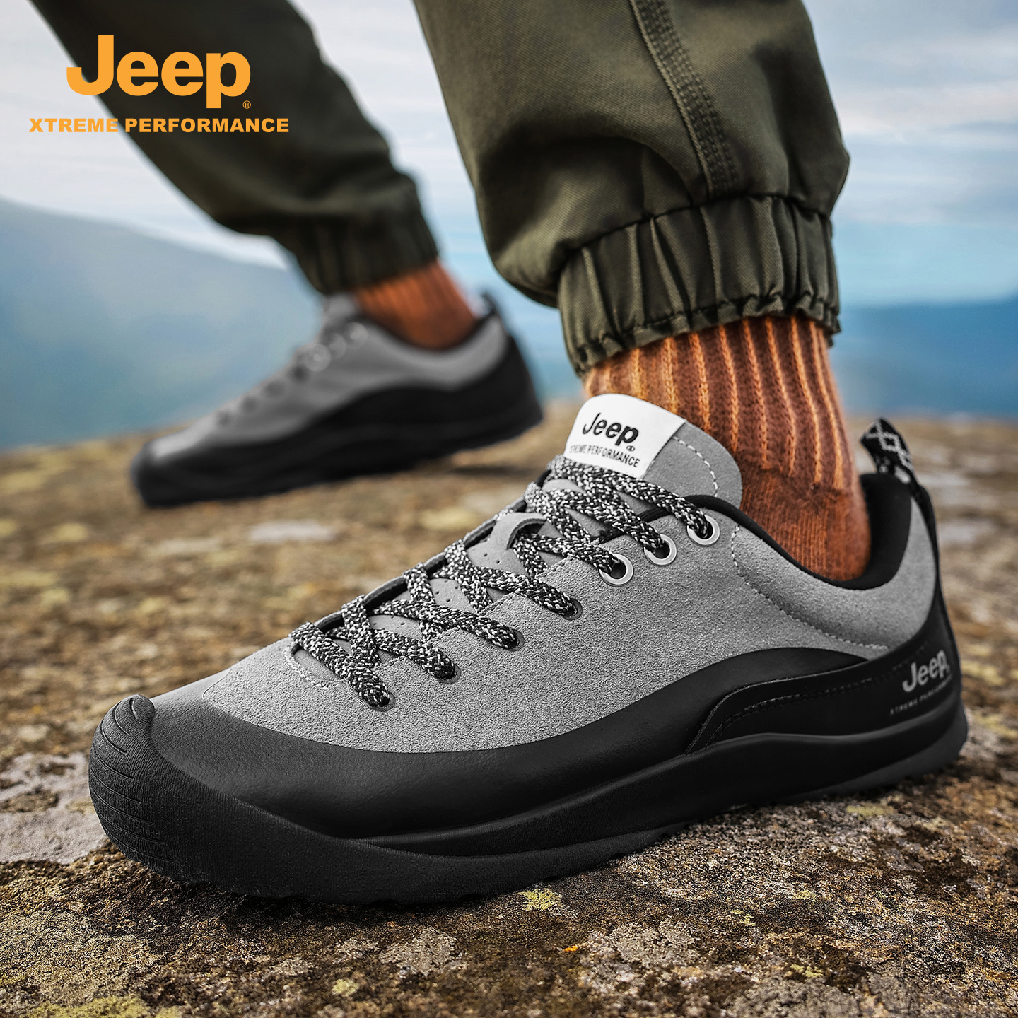 Jeep吉普户外登山鞋男防滑耐磨
