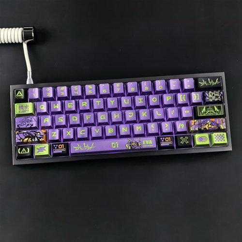 XVXH初号机金属漆键帽适配wooting60夜魔EV63迈从Ace68前行者X87