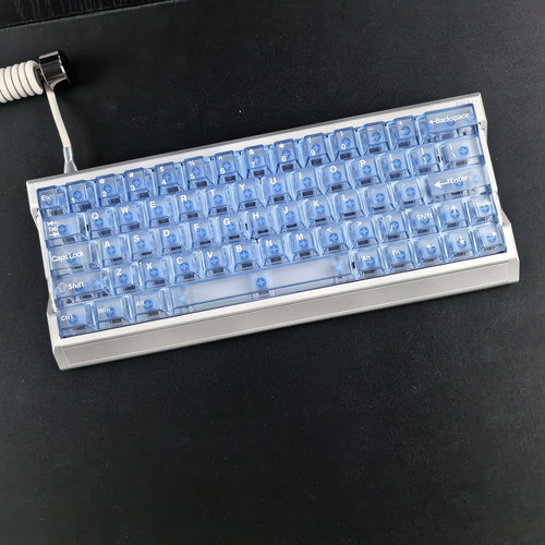 XVXH浅蓝色雾透键帽正刻适配迈从G87/ace68魔导士EV63美加狮MAD60