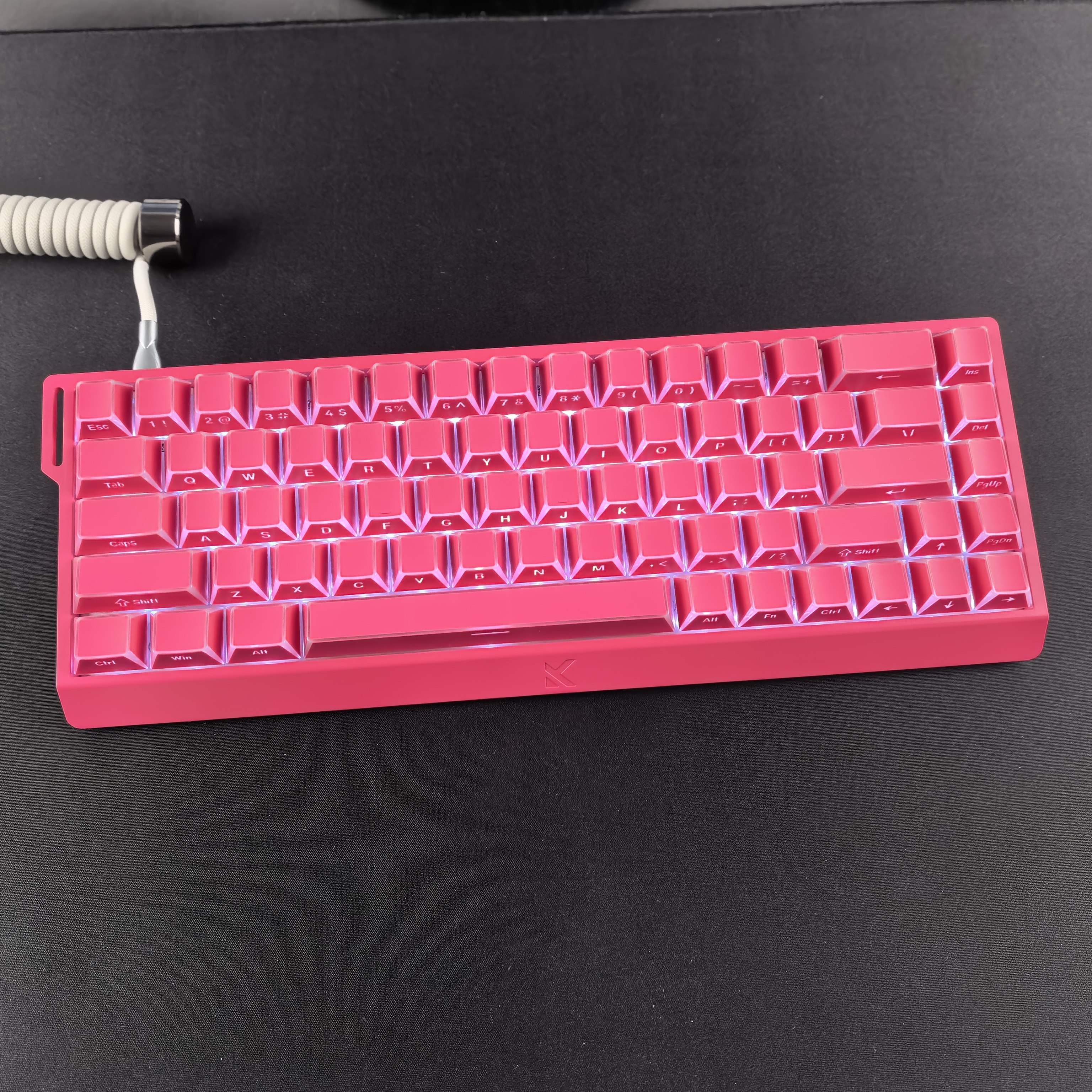 XVXH浆果红折影键帽侧刻透光适配迈从Ace68前行者X87狼蛛Hero68图片