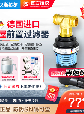 德国SYR汉斯希尔前置过滤器家用反冲洗自来水全屋中央净水器ECO-S